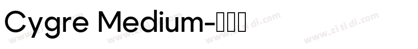 Cygre Medium字体转换